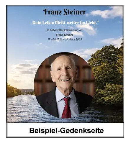 Gedenkseite Franz Steiner