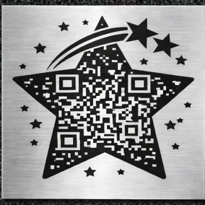 QR-Code für Grabsteine Symbol Stern