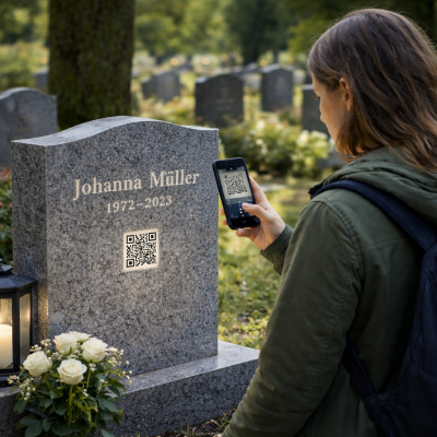 QR-Code für Grabsteine Mönchengladbach
